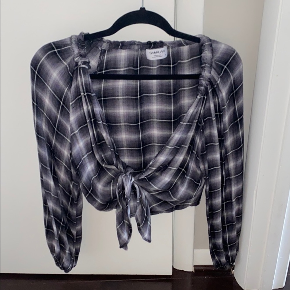 cropped flannel